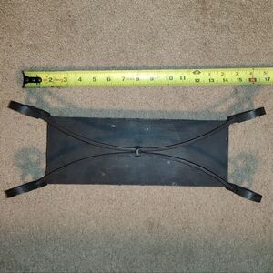 Vintage Rare Rectangular Fancy Pillar Candle Holder.